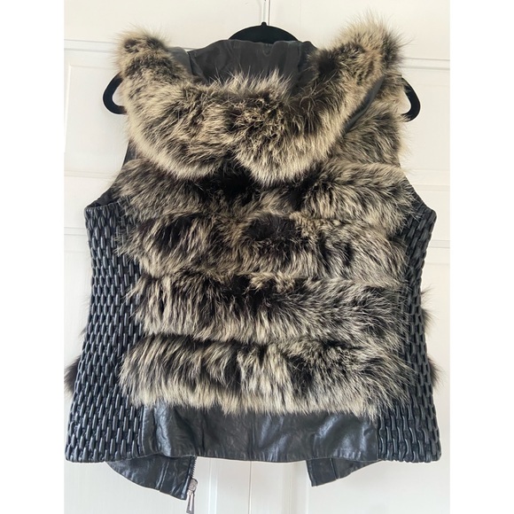 Natural Mink Gray Fur Ladies Vest Mid Length - Picture 7 of 9